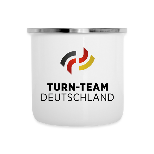 Turn-Team Deutschland Emaile Tasse - Weiß