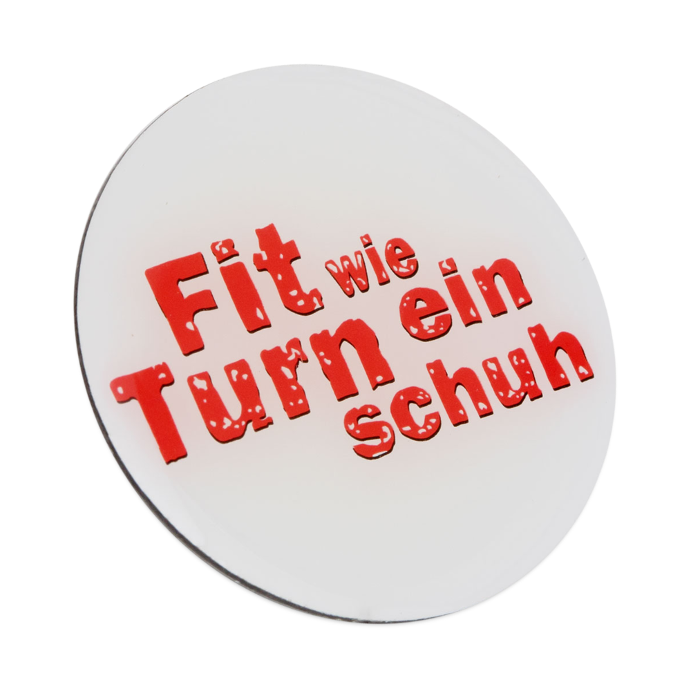 Fit wie ein Turnschuh - Pins (20er Set) - Weiß