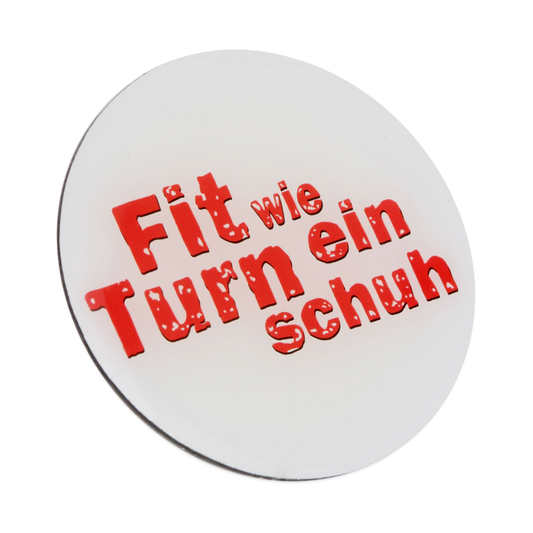 Fit wie ein Turnschuh - Pins (20er Set) - Weiß