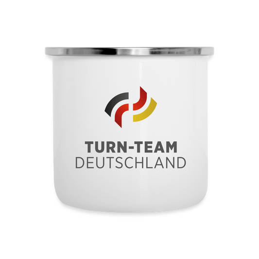 Turn-Team Deutschland Emaile Tasse - Weiß