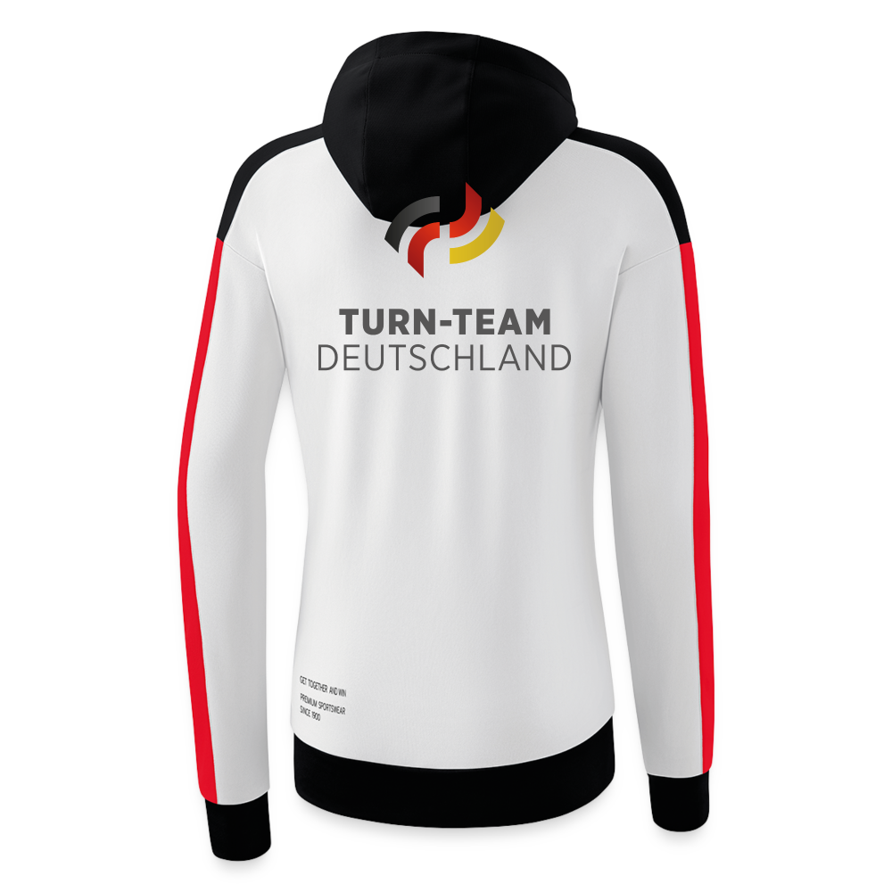 Turn-Team Deutschland Fan Zip-Jacket - Damen - Weiß/Schwarz/Rot 